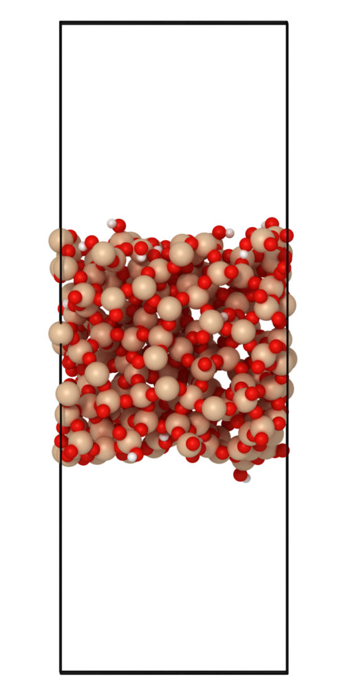 Passivated silica in vacuum system
